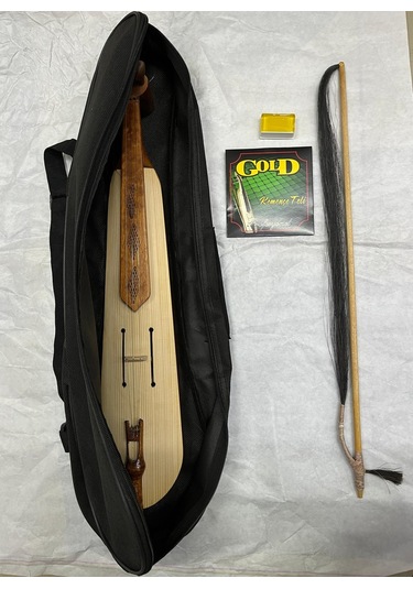 Maun Ağacı Kemençe Atkılı Yay+ 1 Takım Kemençe Teli + Reçine + Kılıf Dahildir