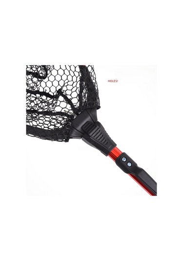 Mufunye Leo Aluminyum Alyuminyum Üçgen Katlanabilir Fly Fishing Av Ağı - Kırmızı Oksitli, Hafif Ve Dayanıklı, Kolay Taşınabilir Av Enstrümanı