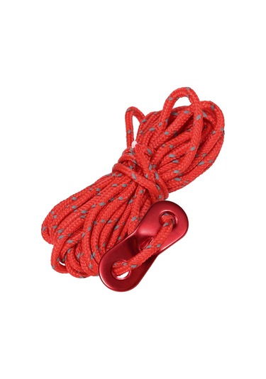 Lemestar Alüminyum Alloy Çelik Tenteği Kord Takımı, 6 Adet 4m Polipropilen Teli İle Depolama Çantası, Işık Yansıtan, Çadır Ve Kanopi Kurulumu İçin Dayanıklı Aksesuar Kırmızı Kırmızı