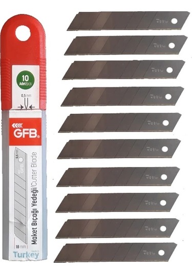 Gfb Maket Bıçağı Yedek Uç 10 Adet