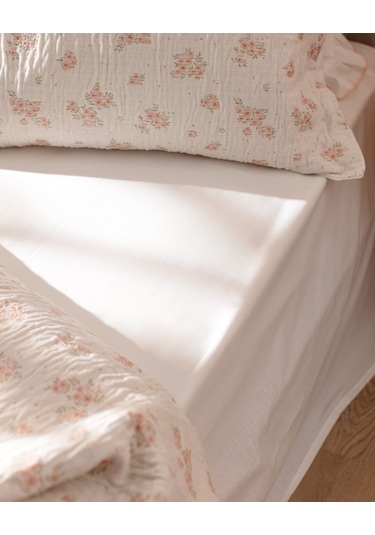 Madame Coco Julien Çift Kişilik Yatak Örtüsü Seti - Pudra Pudra