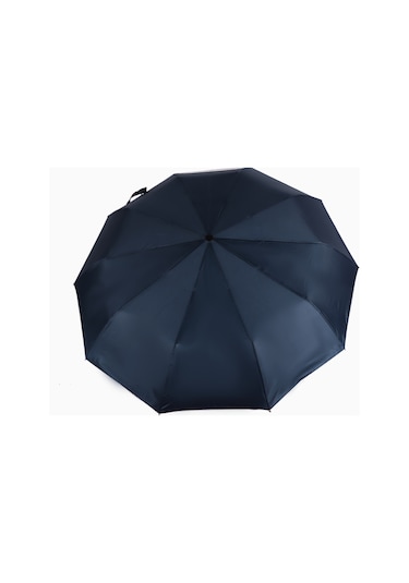 Biggdesign Moods Up Premium Ahşap Saplı Lacivert Otomatik Şemsiye, Rüzgara Dayanıklı, Hızlı Kuruyan Çok Renkli