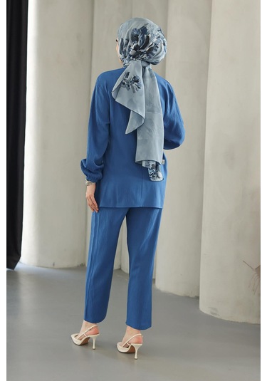Bağlama Detaylı Takım İndigo I Ndigo