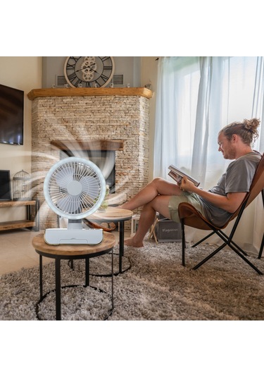 Hallow-4000mah Masaüstü Çok Fonksiyonlu Usb Şarj Edilebilir Vantilatör L6547gy-2