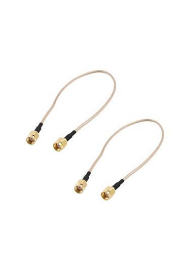 2x 12 İnç Rp-sma Dişi - Rp-sma Dişi Fişli Pigtail Kablo Rg316