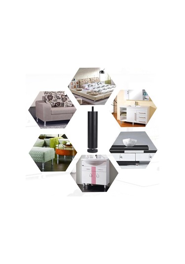 Suntek Magideal 4 Adet Alüminyum Alaşımlı Mobilya Ayakları Siyah-20cm