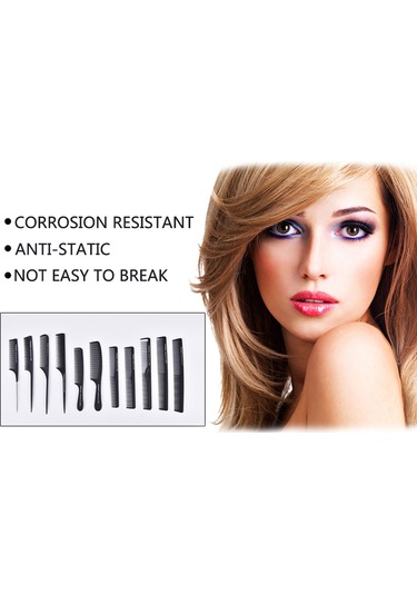 Shineyee Profesyonel Anti-statik Karbon Fiber Saç Tarağı - Ergonomik Tutuşlu Dayanıklı Kuaför Fırçası