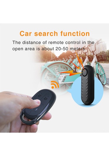 Geeksen 110db Titreşim Sensörlü Su Geçirmez Alarm Sistemi - Bisiklet, Motorsiklet, Golf Arabası İçin Uzaktan Kumanda İle Güvenlik Aksesuarı Zxc400d