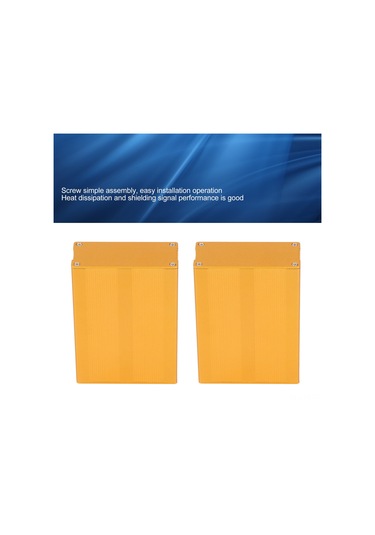 Teltree Altın Renkli Alüminyum Alaşımlı Bölünür Elektrik Kutusu - Paslanmaz, Su Geçirmez, Kolay Kurulum, Geniş Kullanım Alanı