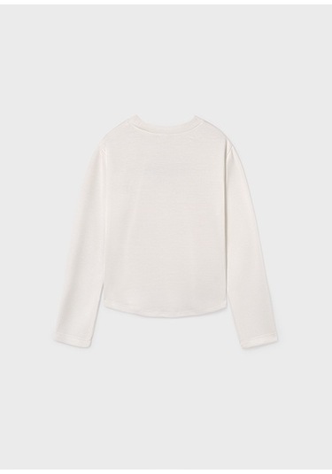 Mayoral Krem Kız Çocuk Sweatshirt 7423 Krem