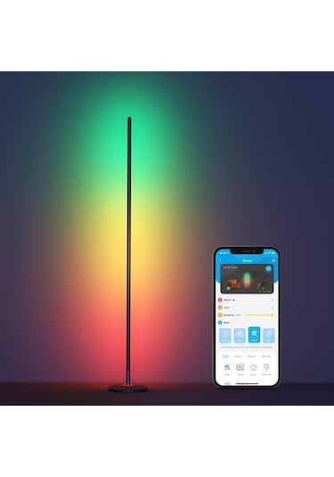 Govee RGBICW H6076312 Basic Akıllı Dikey Aydınlatma Alexa Google Asst. Destekli Siyah