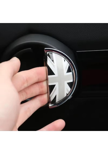 Mini Cooper İle Uyumlu Kapı Kolu Sticker Kaplama Gray Jk R Seri