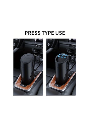 Dashanshop Pembe Beyaz Araç İçi Çöp Kutusu Portatif Araba Çöp Tenekesi Bardak Tutucu