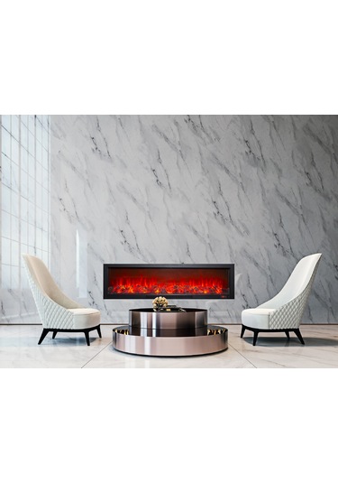 Alaz Efekt Elektrikli Şömine Wifi Ses Efektli 180 Cm 1800 W Yerli Üretim
