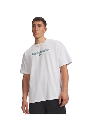 Under Armour Hwt Erkek Tişört Beyaz