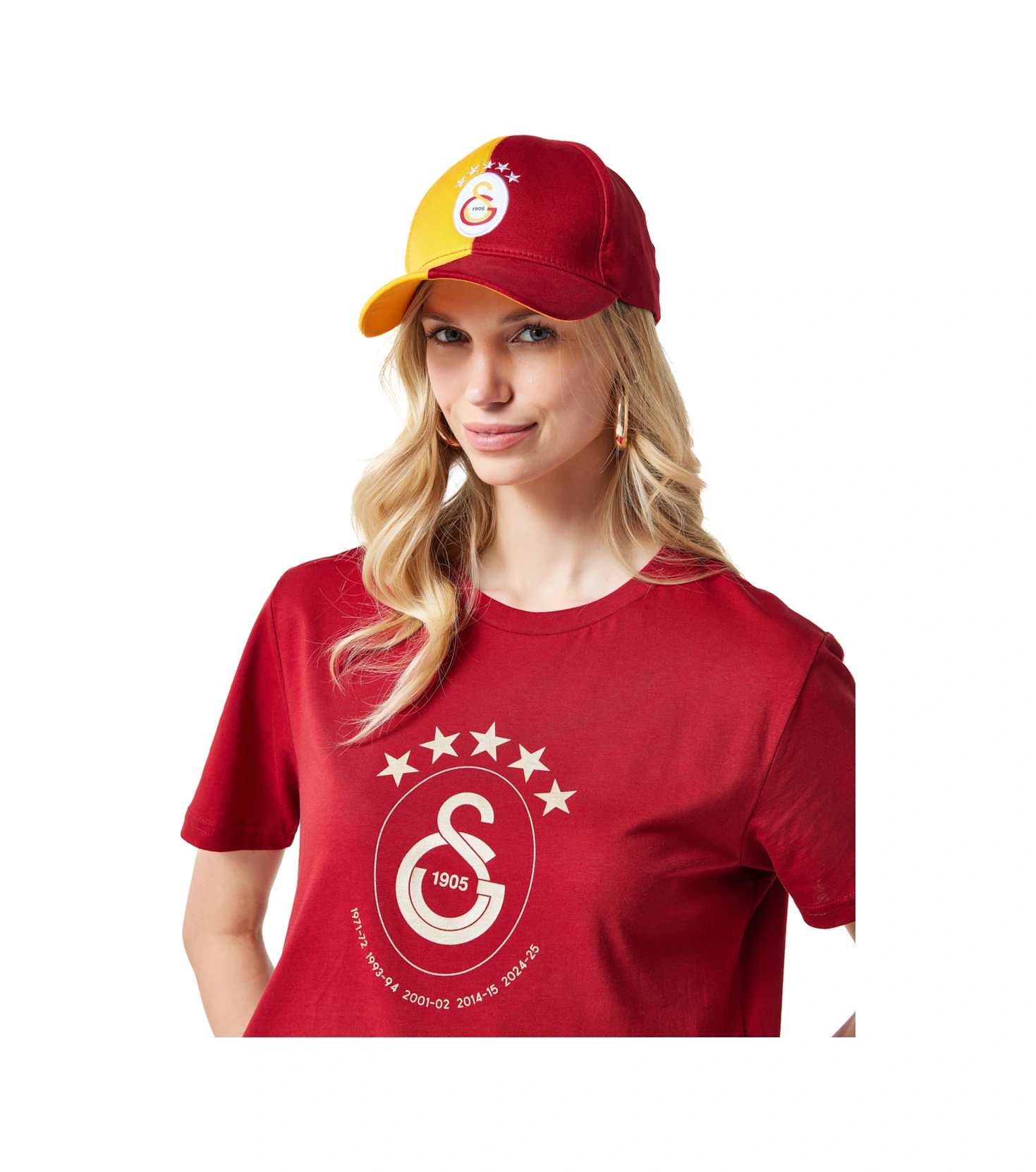 Gsstore Galatasaray 5 Yıldız Şapka U251375 Sarı - Kırmızı