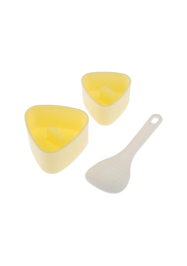 Sarı Suşi Kalıbı Onigiri Pirinç Topu Gıda Basın Üçgen Suşi Yapımcısı Kalıp Suşi Seti Sarı Sarı Suşi Kalıbı Onigiri Pirinç Topu Gıda Basın Üçgen Suşi Yapımcısı Kalıp Suşi Seti Sarı