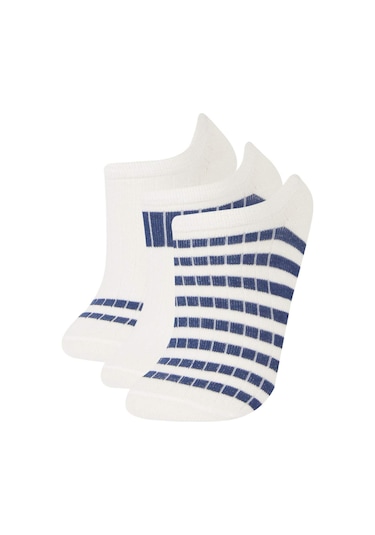 DeFacto Erkek Çocuk 3'lü Pamuklu Patik Çorap E5497A8NSWT1