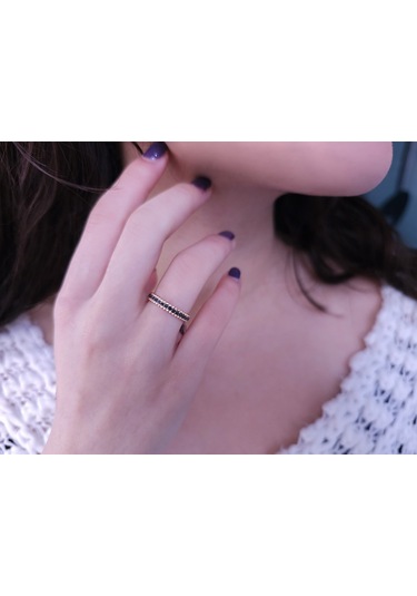 Sirius 0,35 Karat Siyah Pırlanta Taşlı Tamtur Yüzük 0841R0001