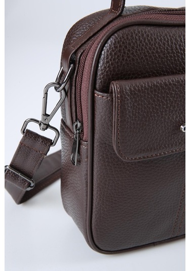 Kahve Erkek El Ve Omuz Çanta 31498 Kahve Kahverengi