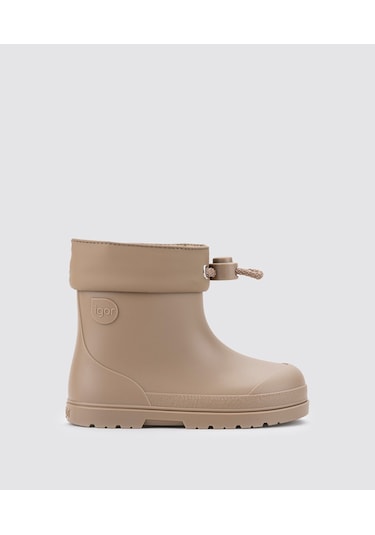 İgor Mendi Borrego Çocuk İçi Kürklü Kısa Yağmur Çizmesi Cc335 Kahve