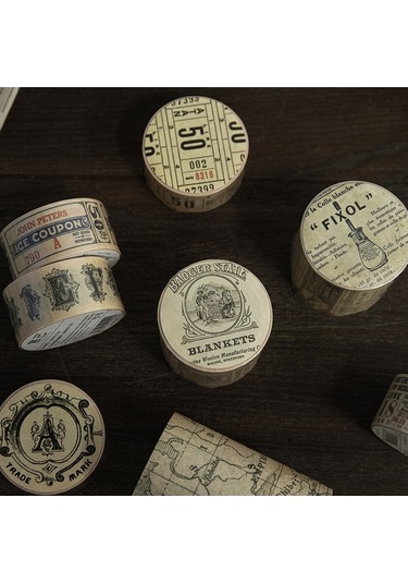 Cbtx Günlük Scrapbooking Günlüğü Planlayıcıları İçin 5 Rulo Retro Washi Bant, Renk: Yazılı Notlar