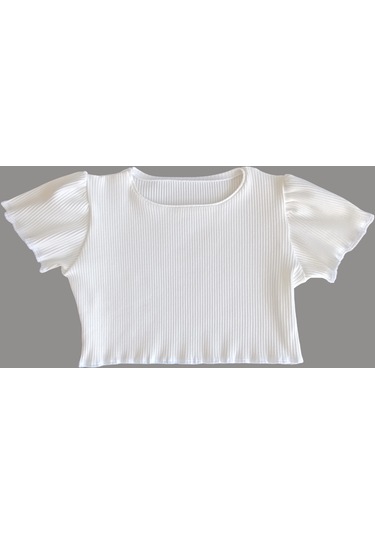 Fitilli Crop Ve Etek Takım Çok Renkli