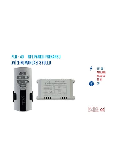 Ycl Plr-40 4x1000w 4 Yollu Avize Kumandası