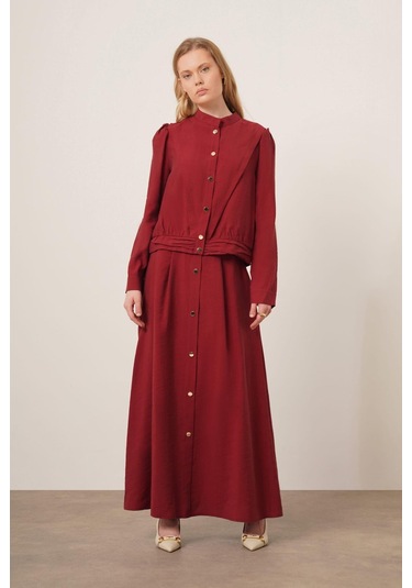 Ftz Women Kadın Modal Etekli Takım Bordo 31174 Bordo