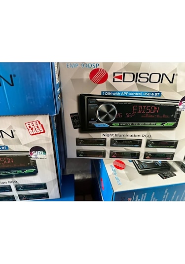 Edıson Emp Dsp Usb Aux Bluetooth Fm Radio Oto Teyp Mp3 4x55 Watt Yeni