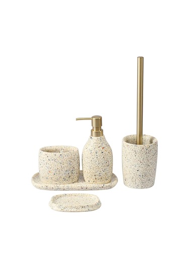 Bergenson Bjorn Bath Mosaic Diş Fırçası Ve Macunu İçin Bardak Standı 444588016 Açık Bej