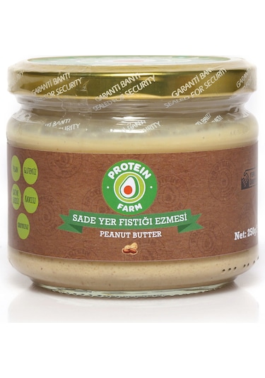 Protein Farm Sade Yer Fıstığı Ezmesi Yerli Üretim 250 G