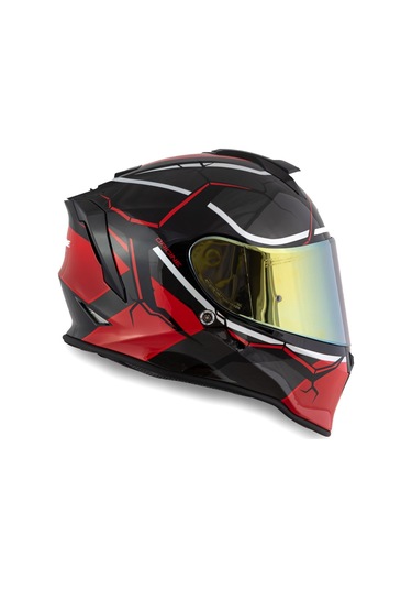 Dinamo Never Broken Siyah-kırmızı Kask C4 Siyah