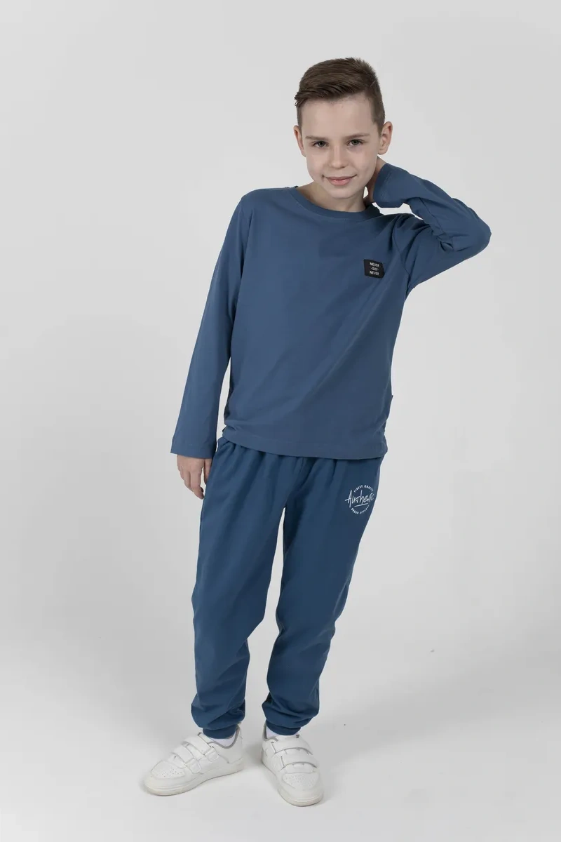 Bonito Kids Çocuk Pamuklu Uzun Kollu Tişört 397278077 Kot Pantolon