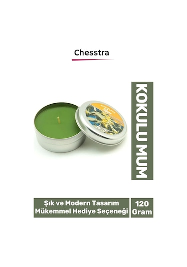 Premium Aromaterapi Arınma Huzur Meditasyon Yoga Esans Dekoratif Mum Oda Kokusu 120g Teneke Kutu Çok Renkli