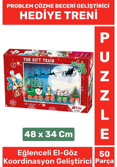 Premium Eğlenceli El Göz Koordinasyon Problem Çözme Beceri Geliştirici Çocuk Puzzle Hediye Treni