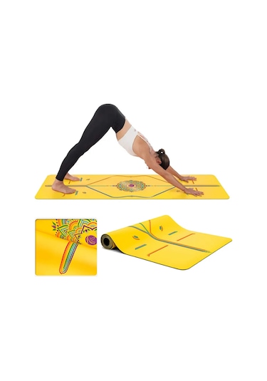 Xtr Fitness Profesyonel Kauçuk Yüzey Kaydırmaz Yoga Matı 5 MM Mavi Çok Renkli