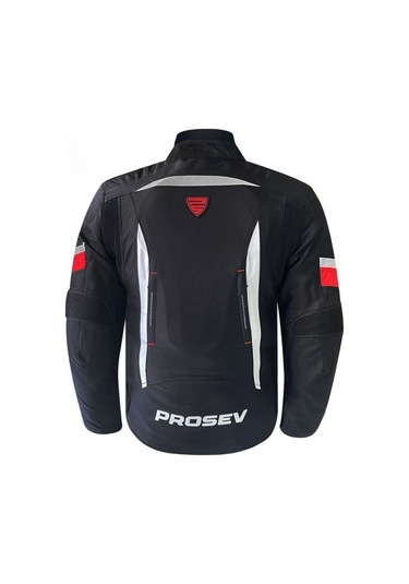 Motosiklet Montu 4 Mevsim Full Koruma Özel Oxford 600-d Kumaş Motor Mont Kırmızı