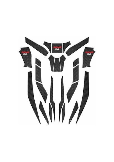 Kanuni Seha 150 2022 - 2024 Uyumlu 24 Parça Tank Pad Set 002 Çok Renkli