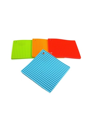 Kalburabastı Kalıbı Silikon Petek Desenli Kare Şekillendirici Çok Renkli