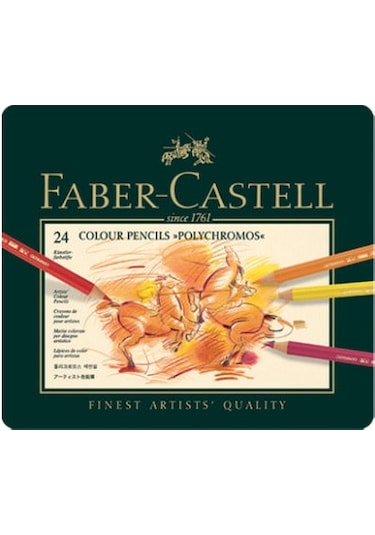 Faber-Castell Polychromos Kuru Boya Kalemi 24'lü