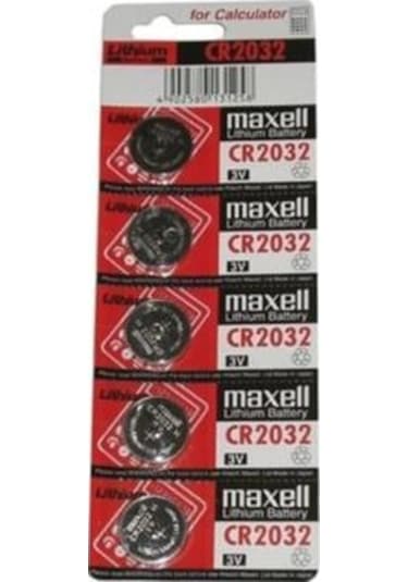 Maxell CR2032 3V Lityum Kartela Düğme Pil 5'li