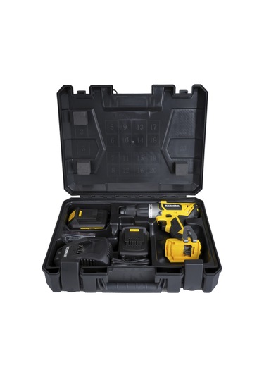 Rtrmax RTX1820 Şarjlı Darbeli Matkap 50 Nm 2x2 Ah Çift Akü X-Lion