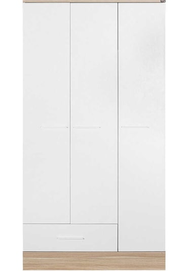 adoremobilya Base Genç Odası 3 Kapılı Tek Çekmeceli Gardırop-Italyan Meşe / Be