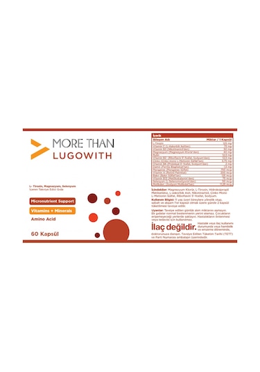 More Than Lugowith 60 Kapsül