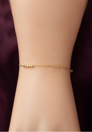 Bilezikci Dorika Spor 14 Ayar Altın Halhal Sarı