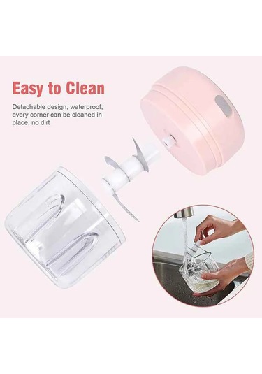 Gıda Öğütücü Elektrikli Zencefil Sarımsak Kıyıcı Usb Şarj