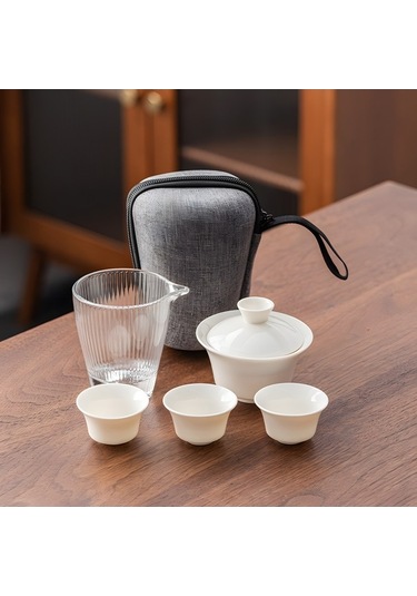 Novahub Kar Beyaz Porselen Çay Seti - Lüks Beyaz Çay Keyfi Beyaz