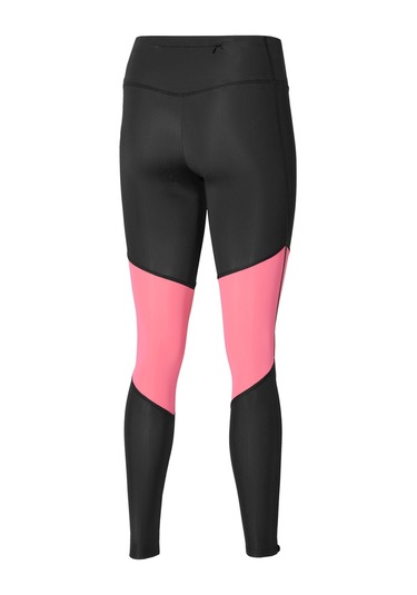 Mizuno Core Long Kadın Tayt Siyah Pembe Siyah