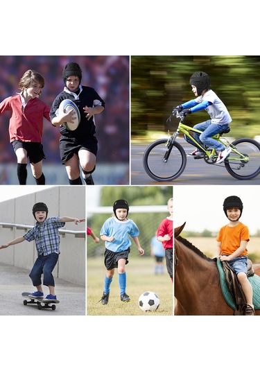 Geeroyoo Çocuklar İçin Kamuflajlı Antrenman Korumalı Kask - Futbol Kalecisi, Amerikan Futbolu, Beysbol İçin Yumuşak Sponge Malzeme Çok Renkli
